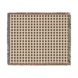 Minimalist Geometric X Pattern Throw Pillow, Modern Abstract Neutral Decor for Living Room, Stylish Earth Tone Accent Cushion