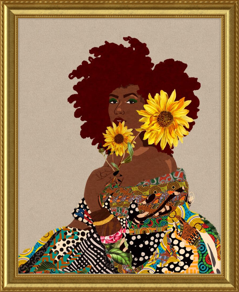 Limited Edition Framed Art Print Quilted Lady