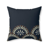 Nile Arc: Faux Suede Pillow