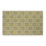 Heirloom Okra Chenille Floral Rug — Washable Area Rug