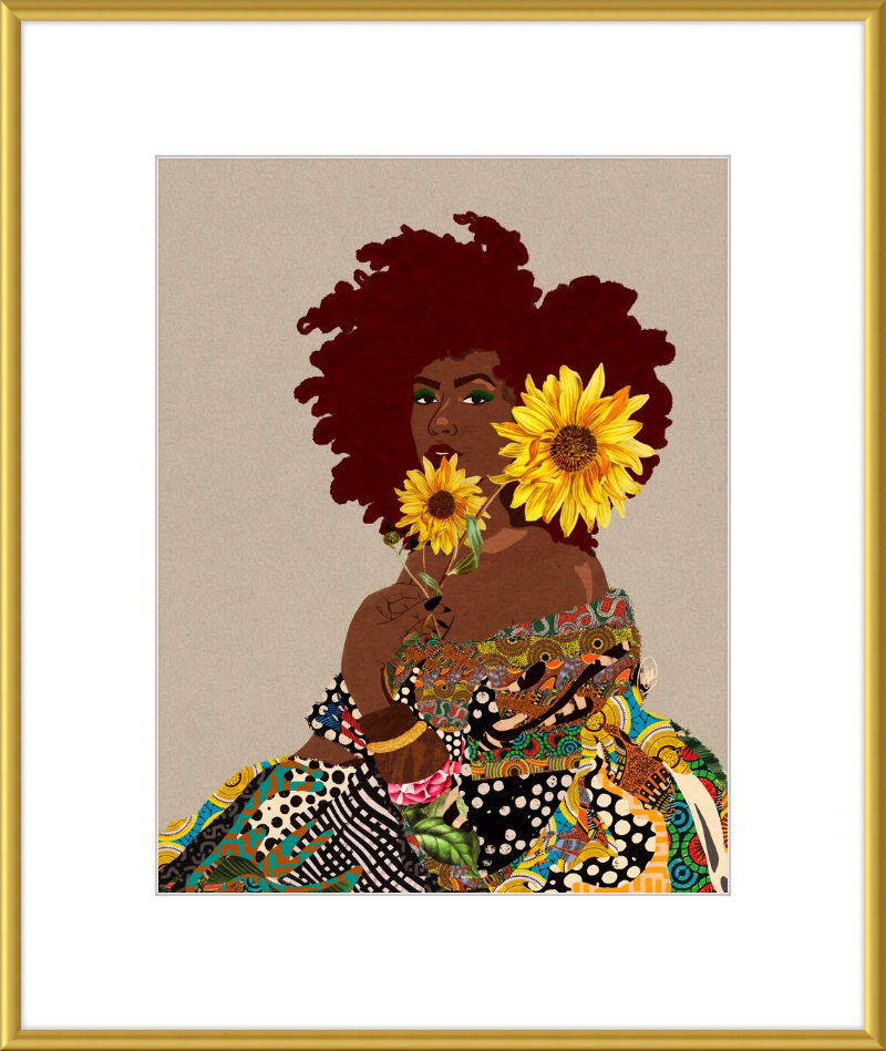Limited Edition Framed Art Print Quilted Lady
