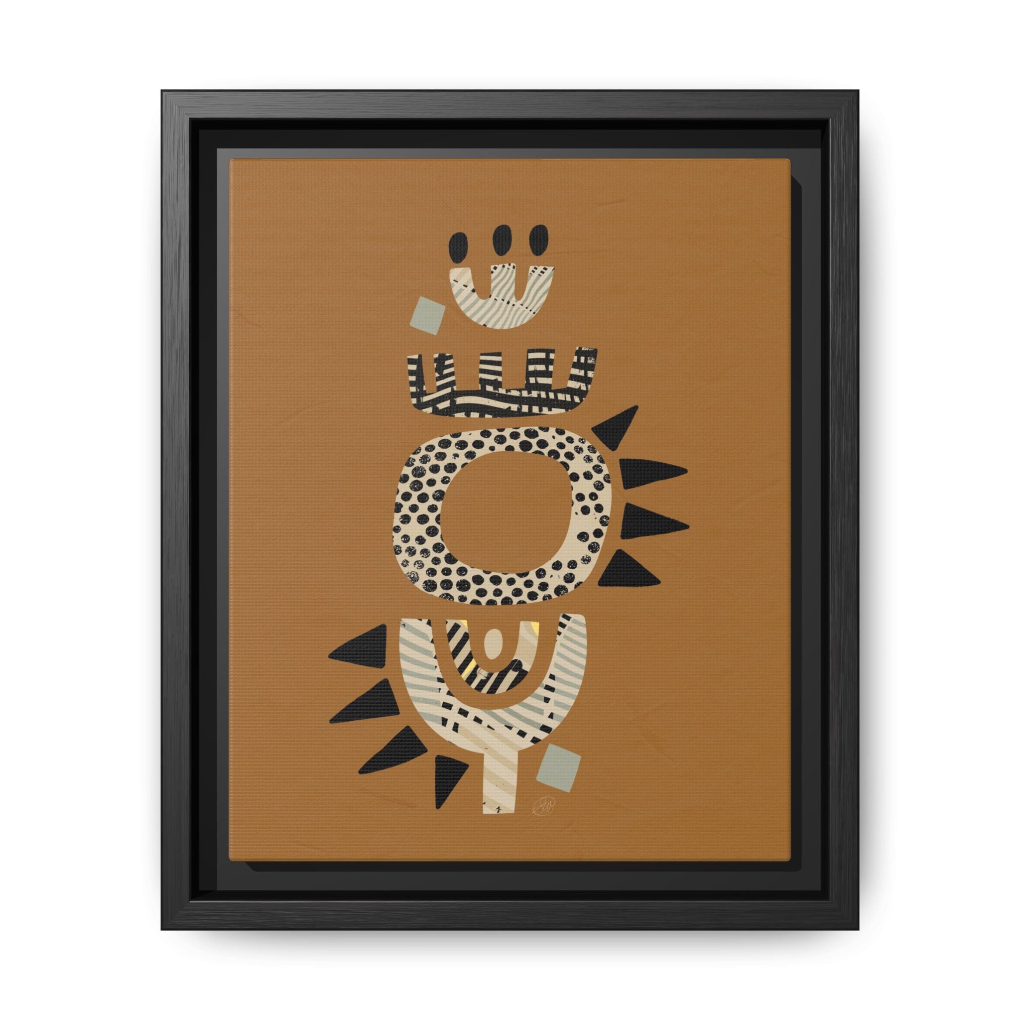 Zaria: Float Framed Matte Canvas Art