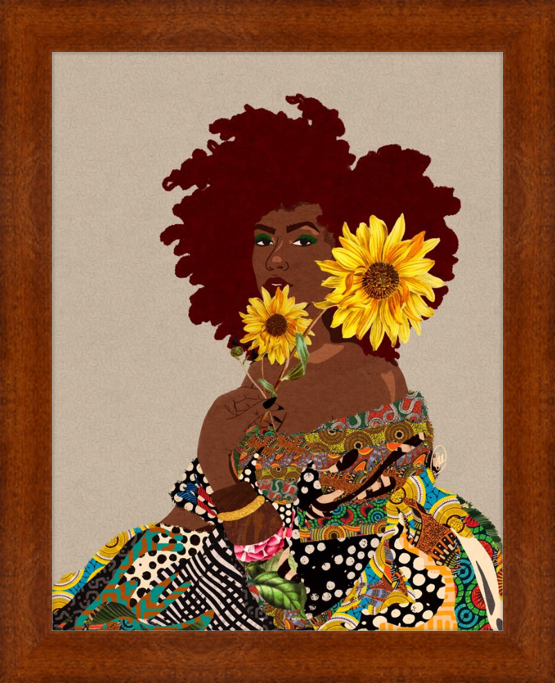Limited Edition Framed Art Print Quilted Lady