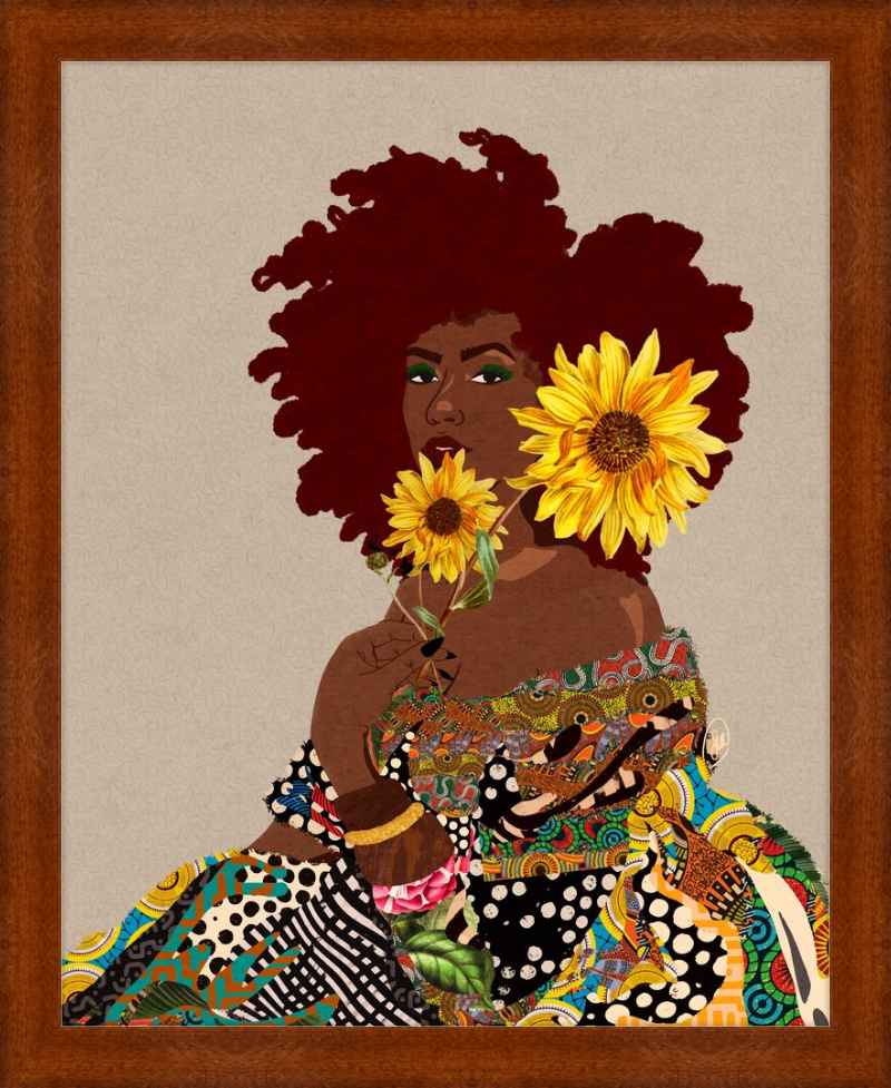 Limited Edition Framed Art Print Quilted Lady