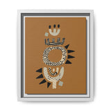 Zaria: Float Framed Matte Canvas Art