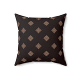 Egyptian Revival Heron Throw Pillow, Modern Diaspora Art Decor, Luxe Patterned Cushion for Elegant Living Rooms