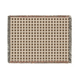 Minimalist Geometric X Pattern Throw Pillow, Modern Abstract Neutral Decor for Living Room, Stylish Earth Tone Accent Cushion