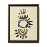 Zaria Ivory Float Framed Matte Canvas Art