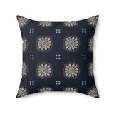 Egyptian Revival Heron Throw Pillow, Modern Diaspora Art Decor, Luxe Patterned Cushion for Elegant Living Rooms
