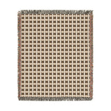 Minimalist Geometric X Pattern Throw Pillow, Modern Abstract Neutral Decor for Living Room, Stylish Earth Tone Accent Cushion