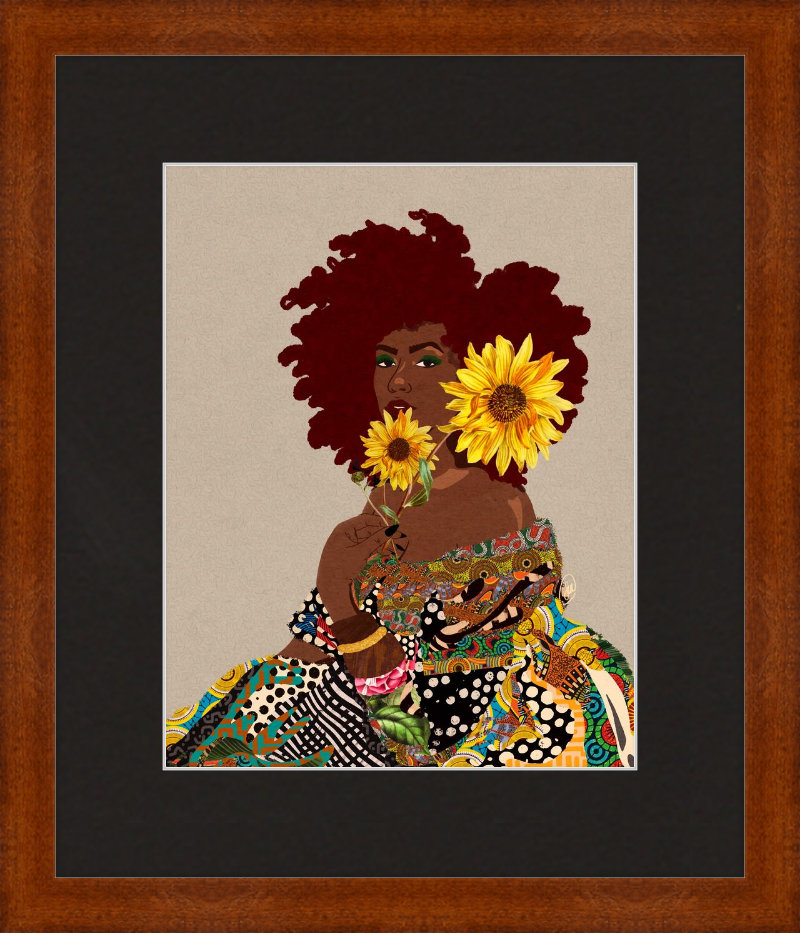 Limited Edition Framed Art Print Quilted Lady