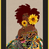 The Quilted Lady Framed Art Print