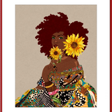 The Quilted Lady Framed Art Print