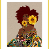 The Quilted Lady Framed Art Print