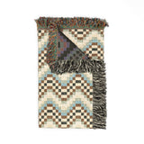 Cross Stitch Chevron Woven Heritage Style Throw