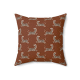 Modern Zebra Pattern Throw Pillow, Sophisticated Olive Green Animal Print Decor for Living Room or Bedroom, Luxury Accent Cushion