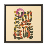 The Shape of Change Float Framed Matte Canvas Art