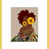 The Quilted Lady Framed Art Print