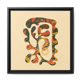 The Shape of Change Float Framed Matte Canvas Art