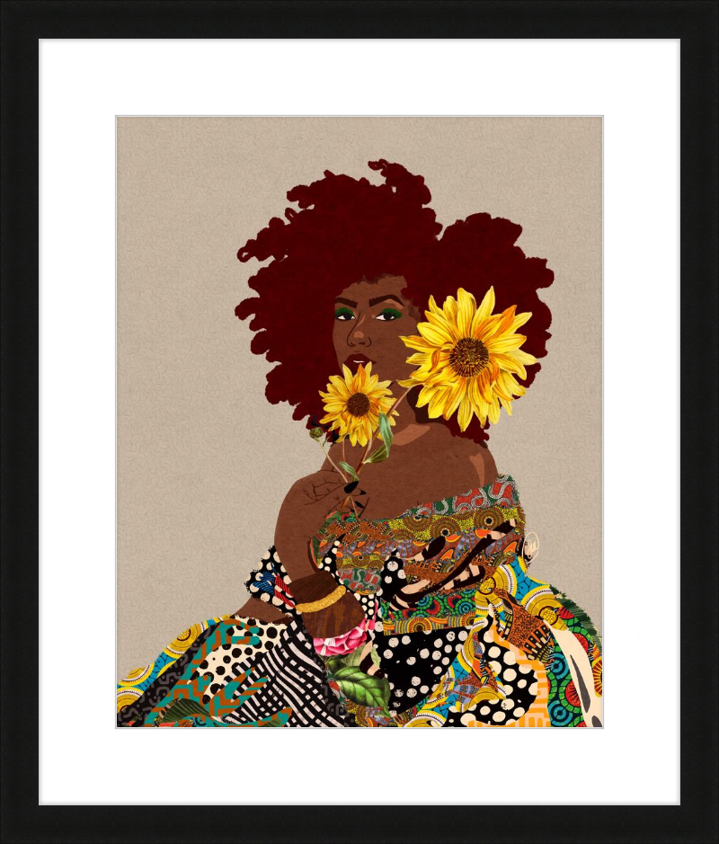Limited Edition Framed Art Print Quilted Lady