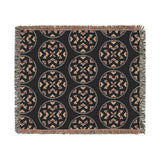 Basketweave Print Woven Heritage Style Throw