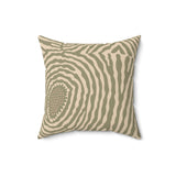throw pillow, abstract cushion, boho home decor, minimalist decor, modern accent pillow, organic patterns, cream and brown
