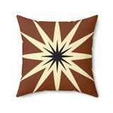 Nile Collection Throw Pillow, Modern Diasporic Art Decorative Cushion, Sophisticated Geometric Nature Patterned Home Decor