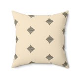Egyptian Revival Heron Throw Pillow, Modern Diaspora Art Decor, Luxe Patterned Cushion for Elegant Living Rooms