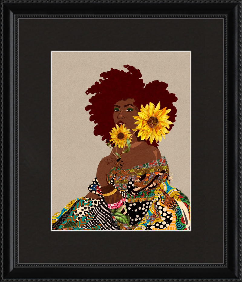 Limited Edition Framed Art Print Quilted Lady