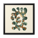The Shape of Change - Cream- Float Framed Matte Canvas Art