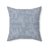 Bklyn Tea Party Sketch Throw Pillow