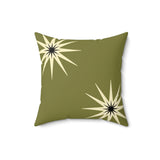 Nile Collection Throw Pillow, Modern Diasporic Art Decorative Cushion, Sophisticated Geometric Nature Patterned Home Decor