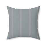 Minimalist Botanical Striped Throw Pillow, Elegant Sage Gray Accent Cushion, Modern Diasporic Home Decor, Sophisticated Living Room Decor