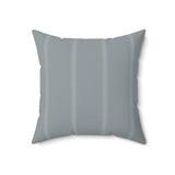 Minimalist Botanical Striped Throw Pillow, Elegant Sage Gray Accent Cushion, Modern Diasporic Home Decor, Sophisticated Living Room Decor