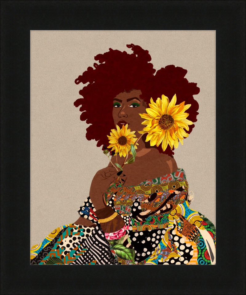 Limited Edition Framed Art Print Quilted Lady