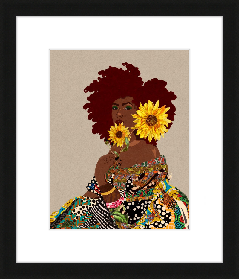 Limited Edition Framed Art Print Quilted Lady
