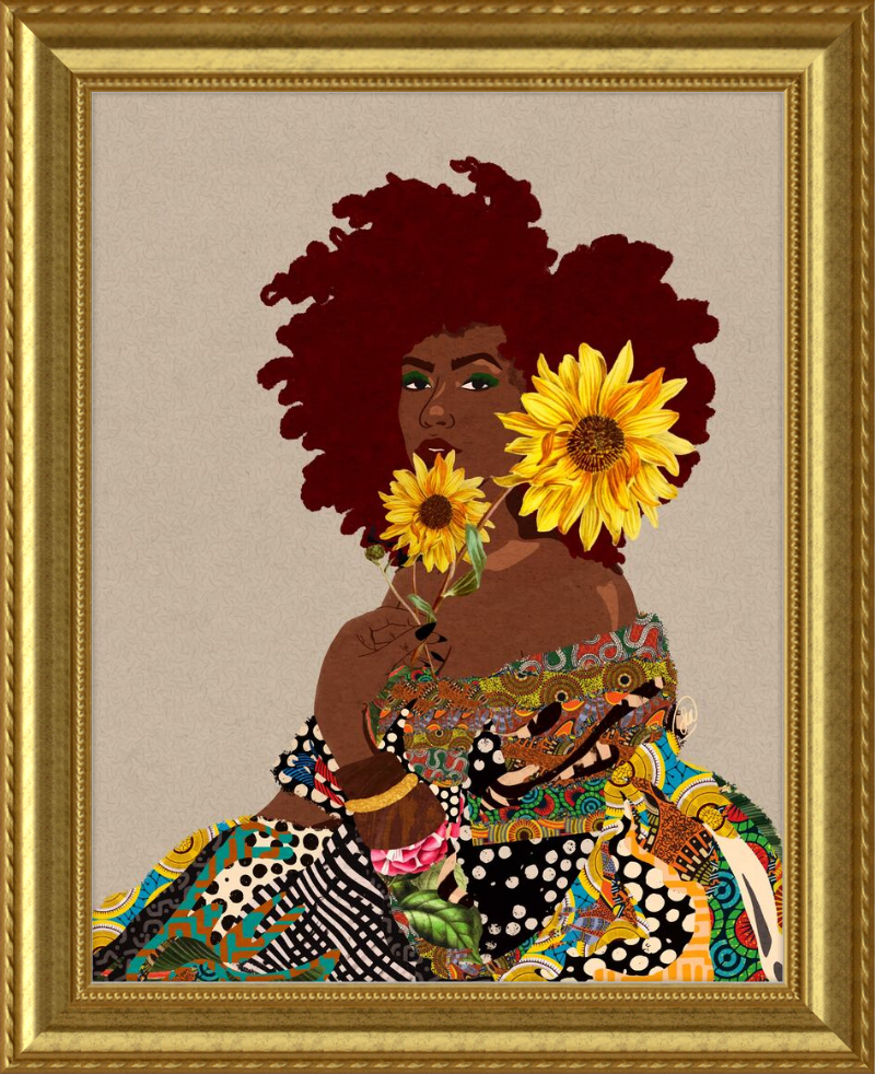 Limited Edition Framed Art Print Quilted Lady