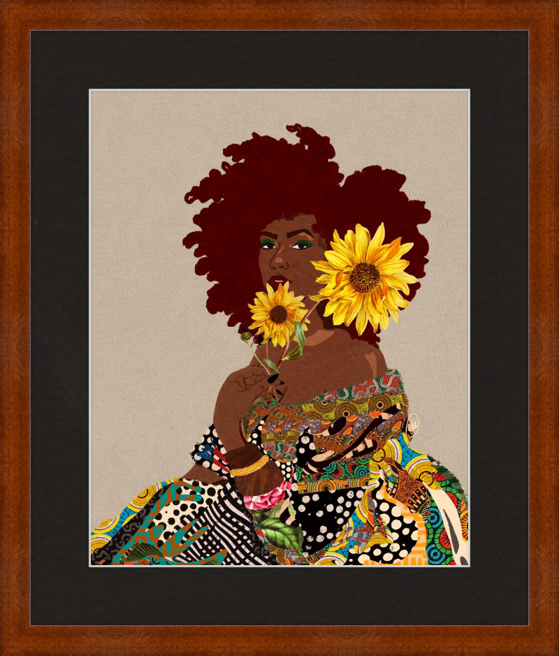 Limited Edition Framed Art Print Quilted Lady