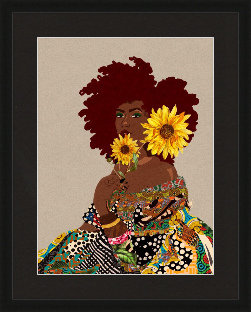 Limited Edition Framed Art Print Quilted Lady