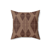 Abstract Geometric Throw Pillow, Modern Neutral Grid Accent Cushion for Sophisticated Home Decor