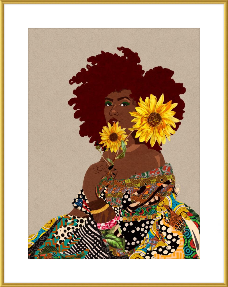 Limited Edition Framed Art Print Quilted Lady