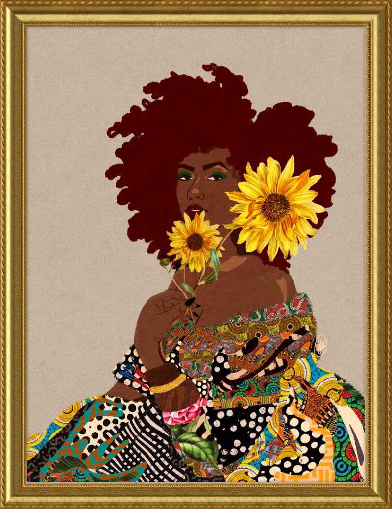 Limited Edition Framed Art Print Quilted Lady