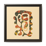 The Shape of Change Float Framed Matte Canvas Art