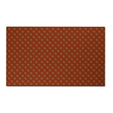Cowries Red Chenille Floral Rug — Washable Area Rug