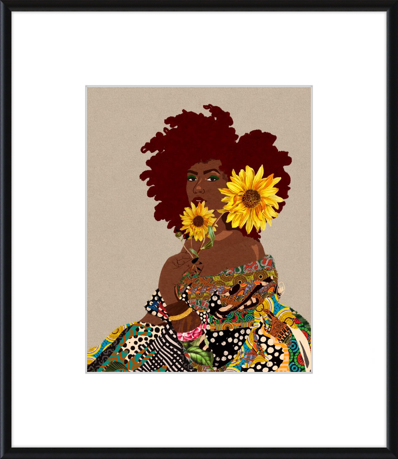 Limited Edition Framed Art Print Quilted Lady
