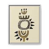 Zaria Ivory Float Framed Matte Canvas Art