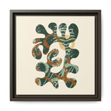 The Shape of Change - Cream- Float Framed Matte Canvas Art