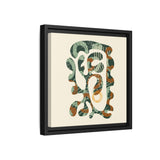 The Shape of Change - Cream- Float Framed Matte Canvas Art