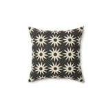 Ankara Collection: Minimalist Floral Throw Pillow, Modern Neutral Flower Pattern