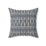 Egyptian Revival Heron Throw Pillow, Modern Diaspora Art Decor, Luxe Patterned Cushion for Elegant Living Rooms